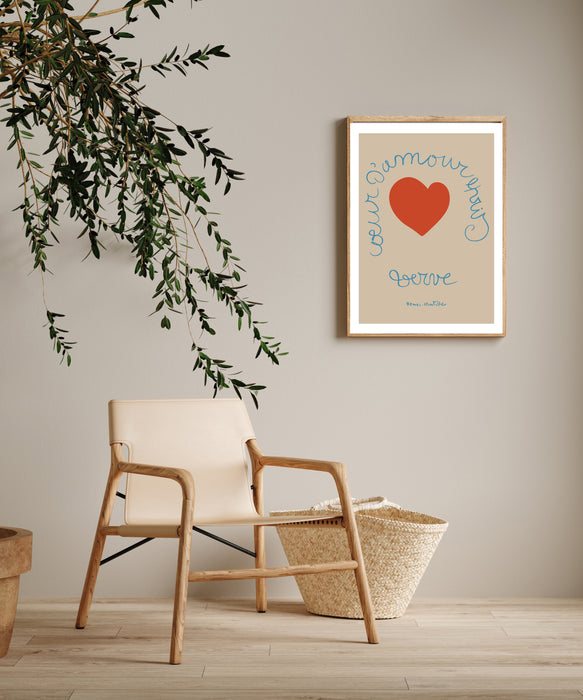 Matisse Red Heart Art Print