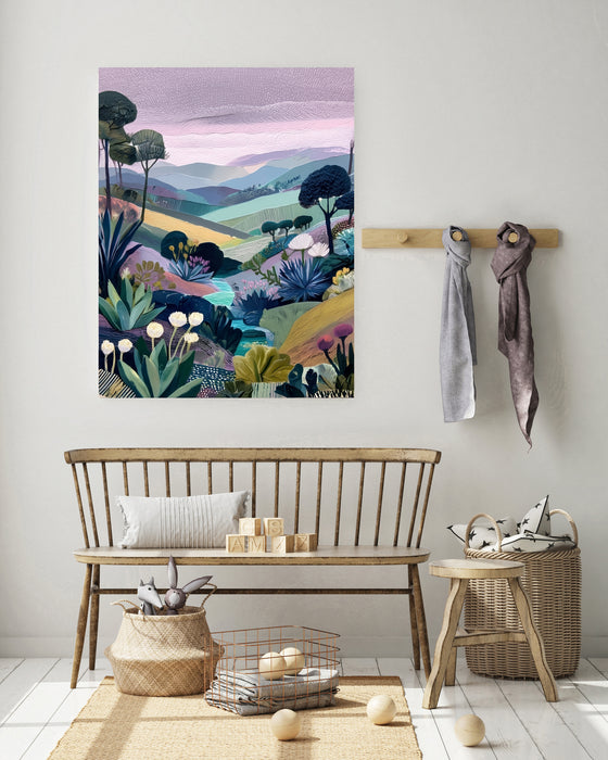 Botanical Valley Landscape Art Print