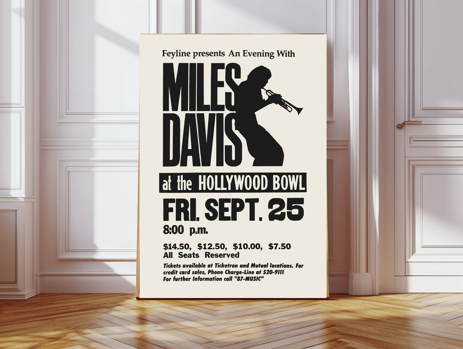 Miles Davis Jazz Concert Art Print