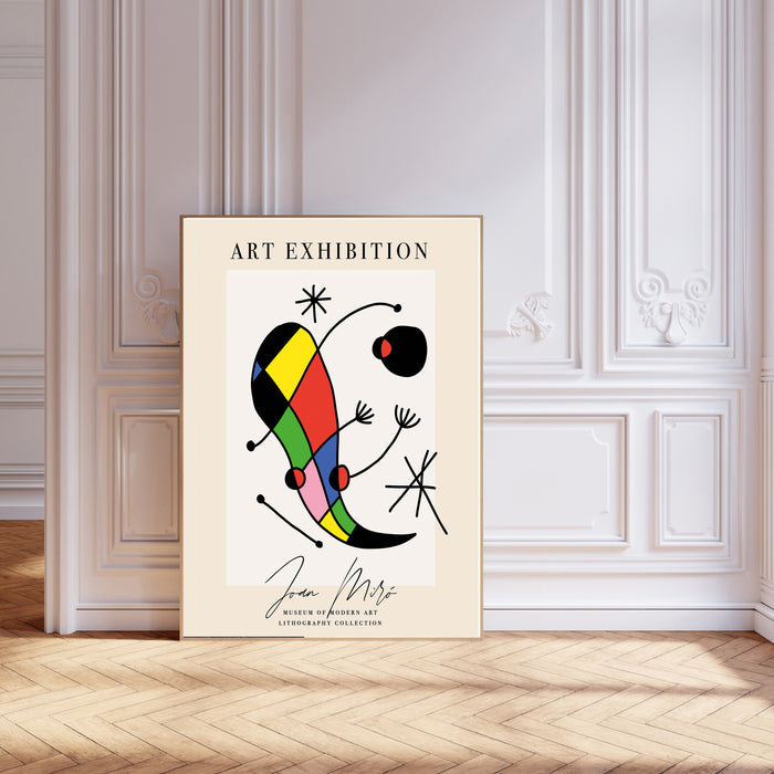 Joan Miro Art Exhibition Art Print