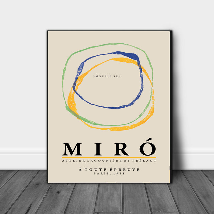 Joan Miro Circle Exhibition Art Print