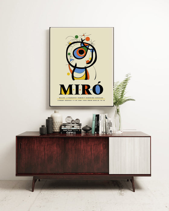 Joan Miro Exhibition Art Print