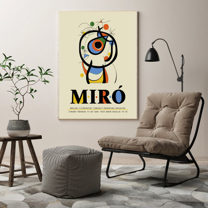 Joan Miro Exhibition Art Print