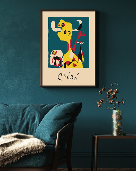 Joan Miro Bull Art Print