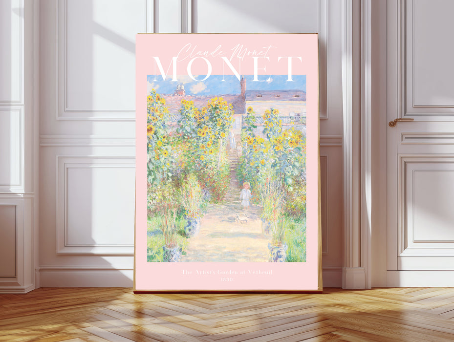 Claude Monet 'The Artists Garden' Art Print