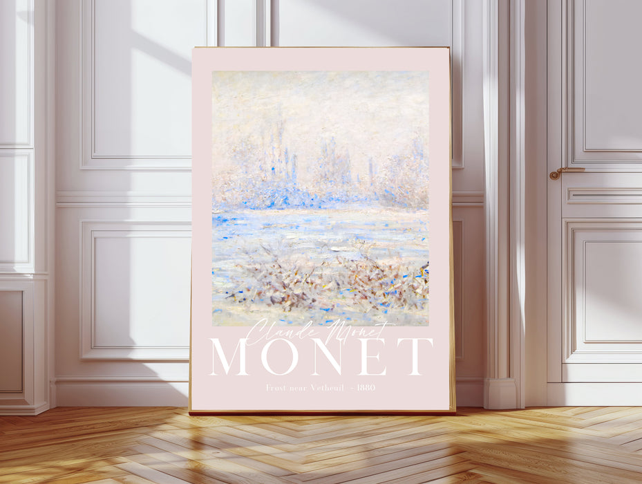 Claude Monet Frost Near Vetheuil Art Print