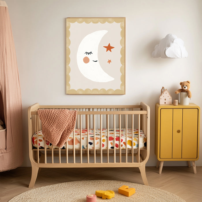 'I love you Moon' Love Quote Nursery Art Print