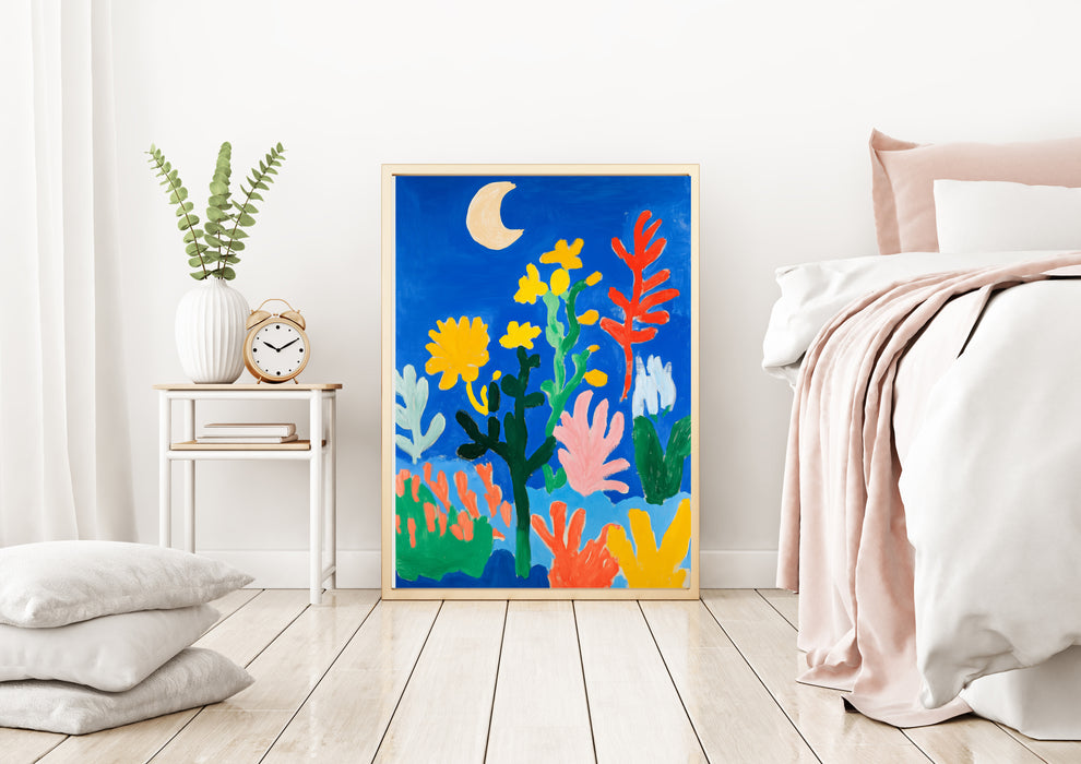 Moon and Sun Set Of Two Art Prints