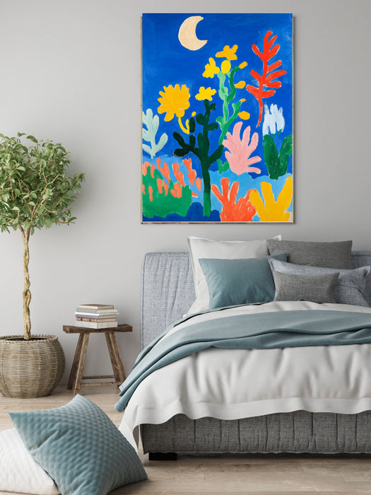 Moon and Sun Set Of Two Art Prints