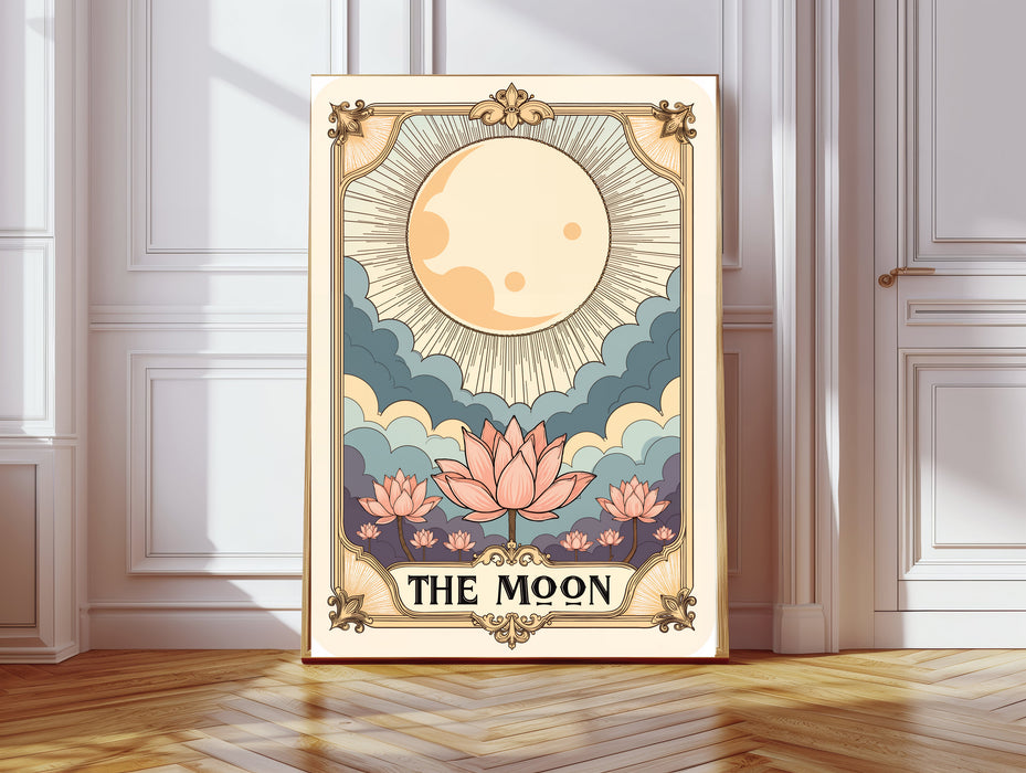Moon Tarot Celestial Card Art Print