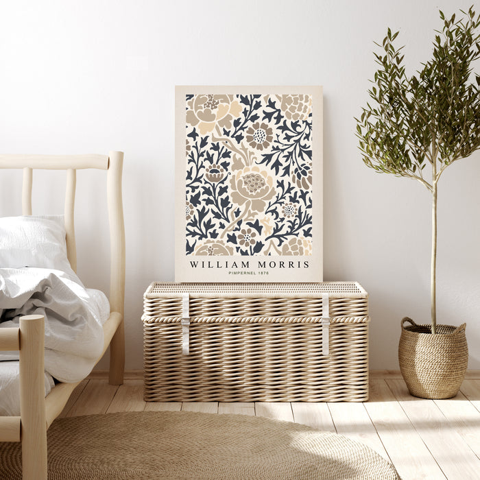 William Morris Botanical Cream Art Print