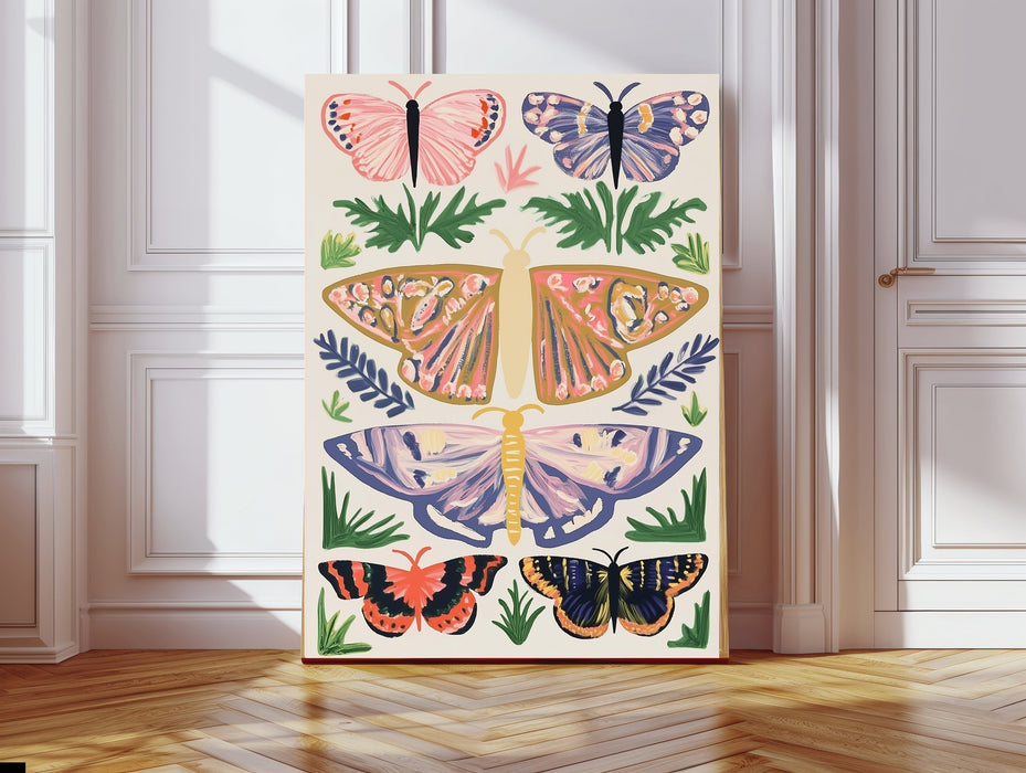Pastel Butterfly Nature Art Print