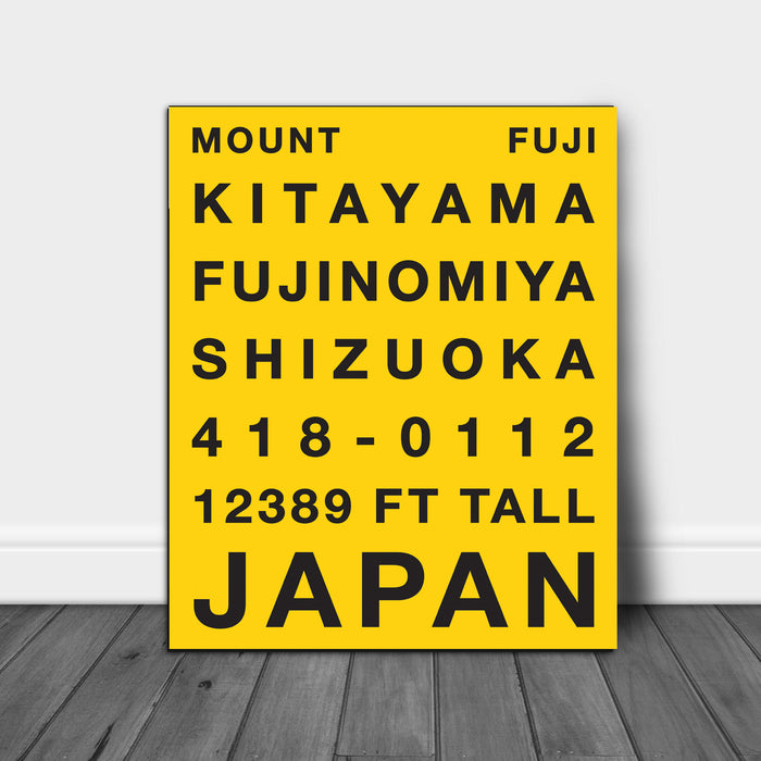 Mount Fuji Mid Century Print Art Print