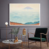 Shoji 1916 Mount Fuji giclee print with coral hills and sea of clouds, Stanley Street Studio