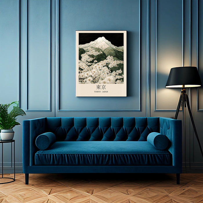 Japanese Mountain Prints Set Of Two Art Prints