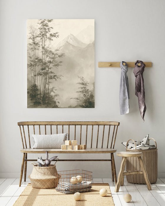 Japanese Mountain Landscape Art Print