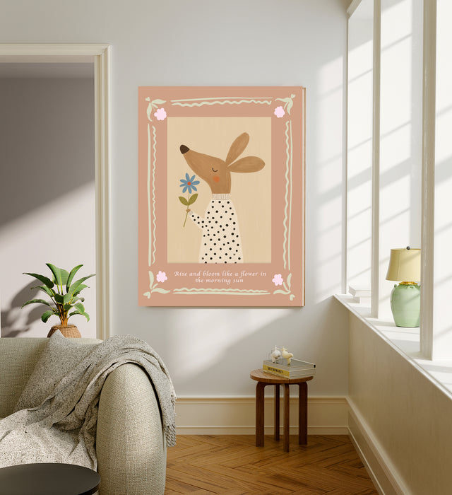 Mouse Flower Quote Nursery Art Print