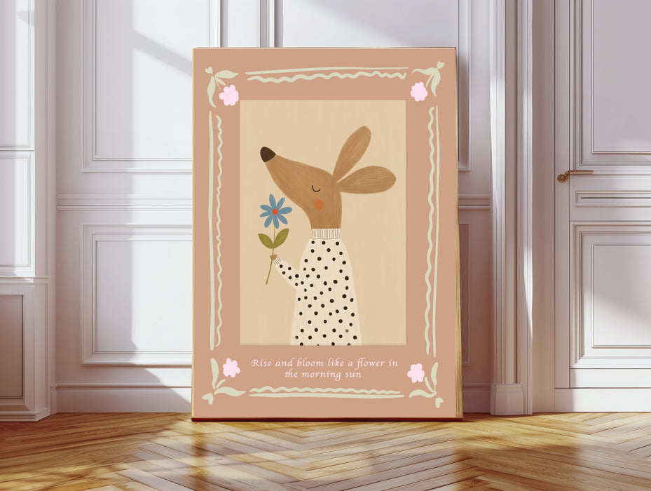 Mouse Flower Quote Nursery Art Print