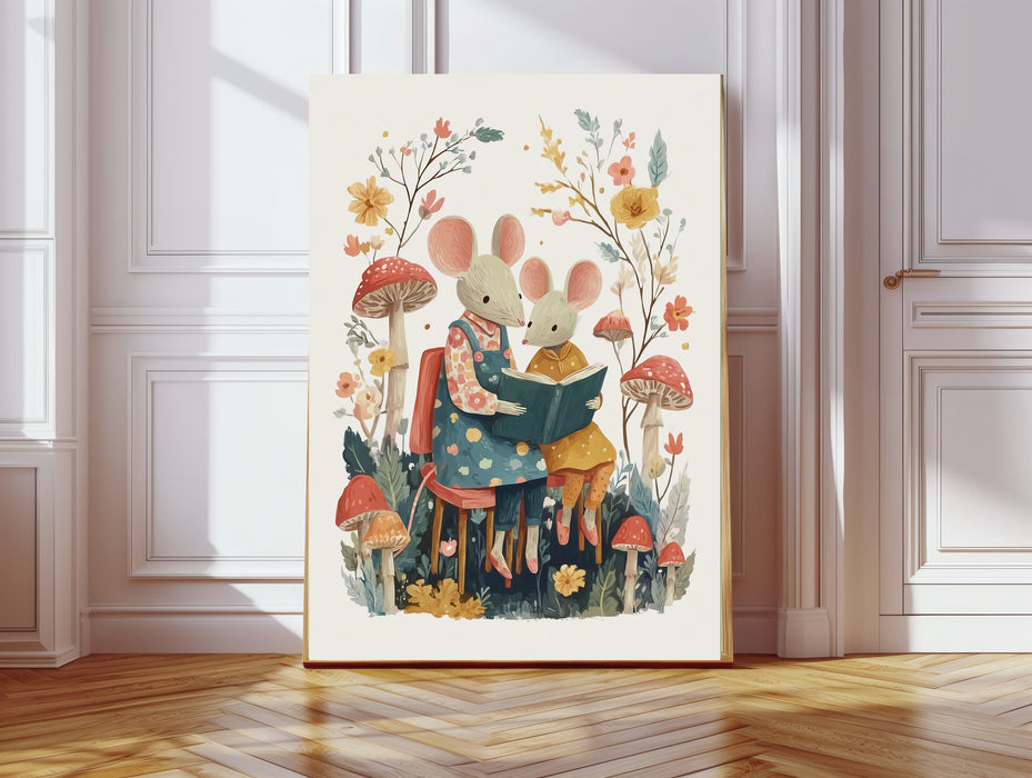 Rabbit Rabbit Book Nursery Art Print
