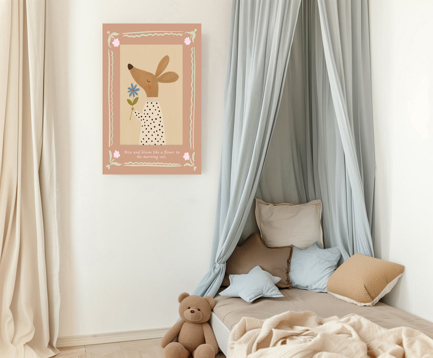 Mouse Flower Quote Nursery Art Print