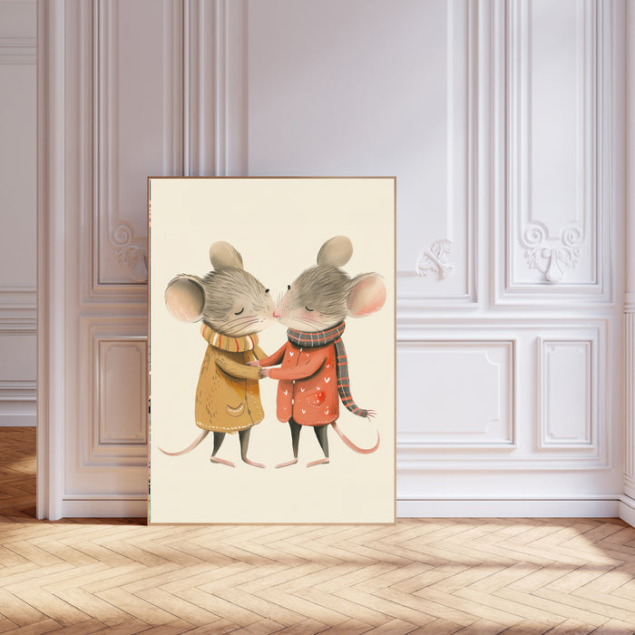 Cute Mouse Nursery Art Print