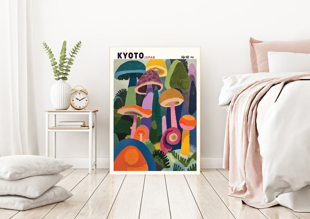 Koto Japanese Mushroom Art Print