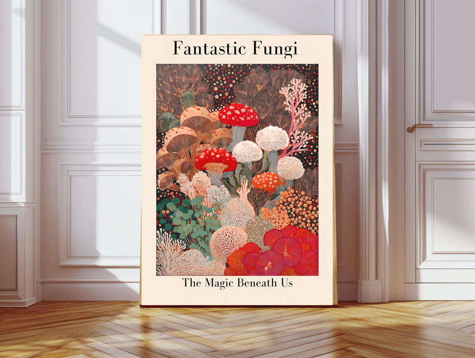 Japanese Fungai Mushroom Art Print