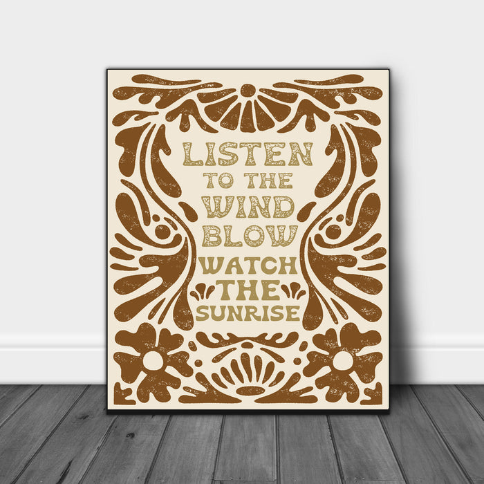 Fleetwood Mac Art Print Song Quote