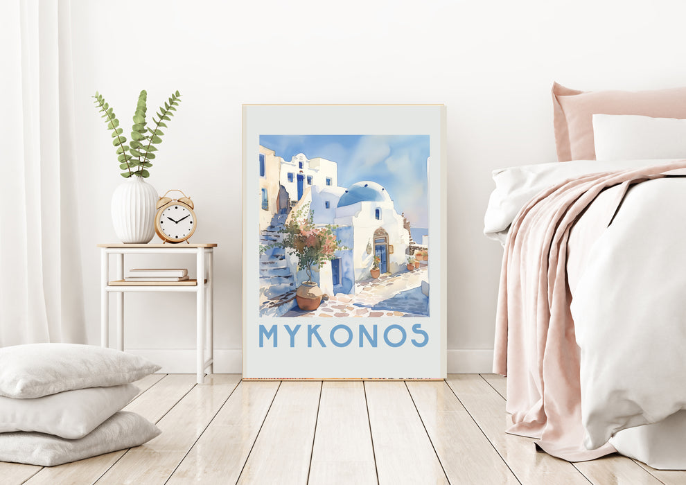 Mykonas Travel Art Print