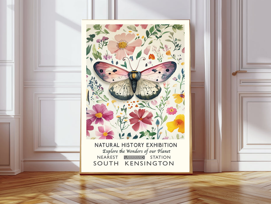 Natural History Exhibition Butterfly Art Print