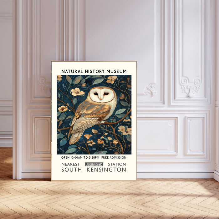 Natural History Owl Museum Art Print