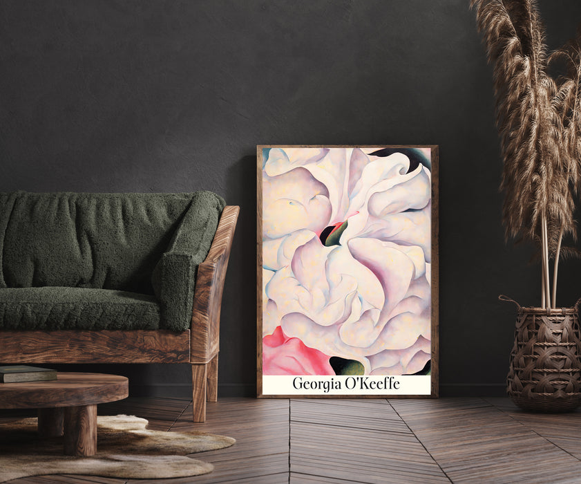 Georgia O'Keeffe Pale Pink Flower Art Print