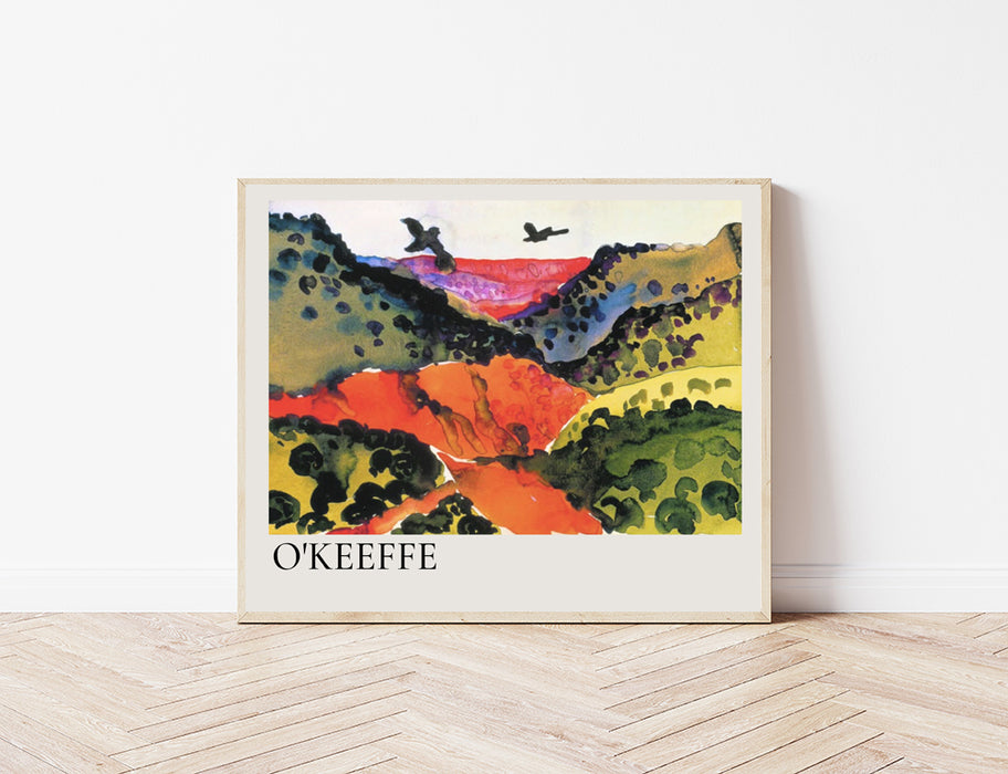 Georgia O'Keeffe Hills Landscape Art Print