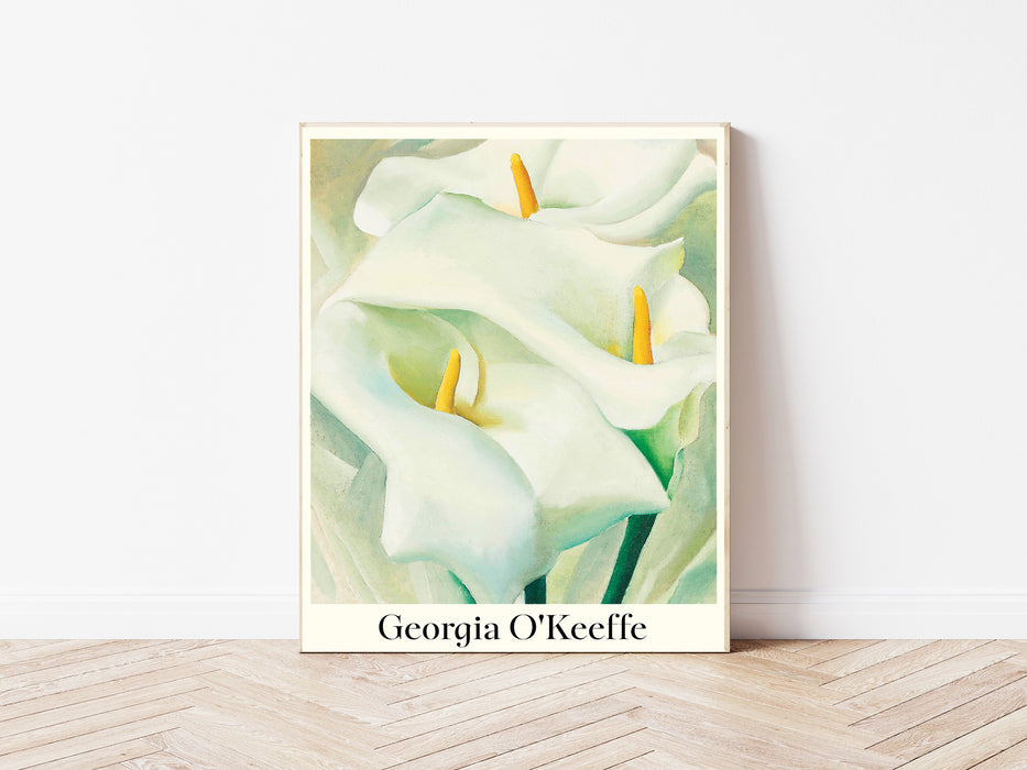 Georgia O'Keeffe White Lily Flower Art Print
