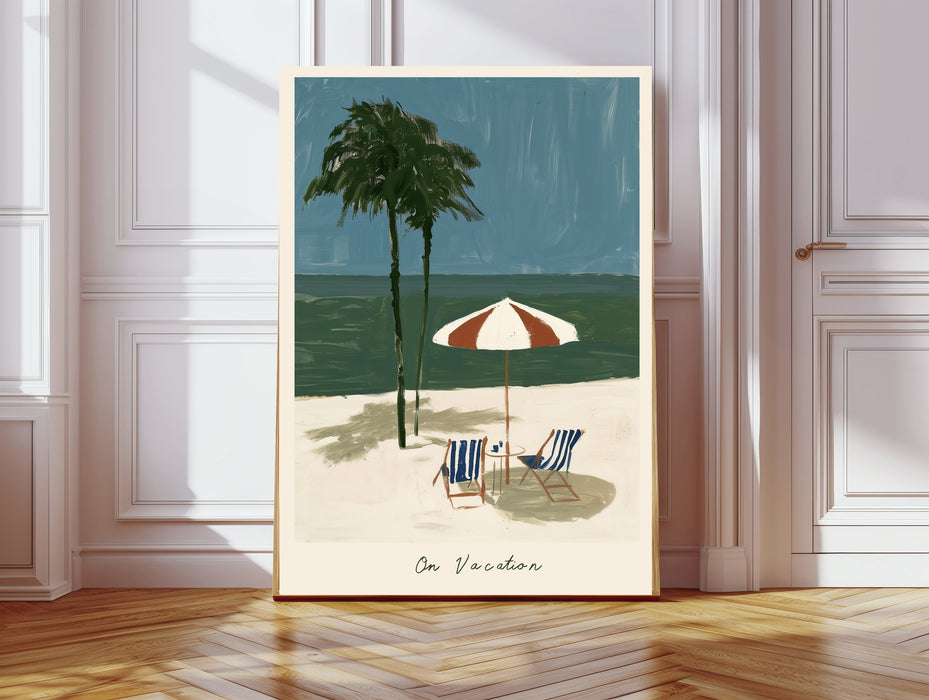 On Vacation Beach Holiday Art Print