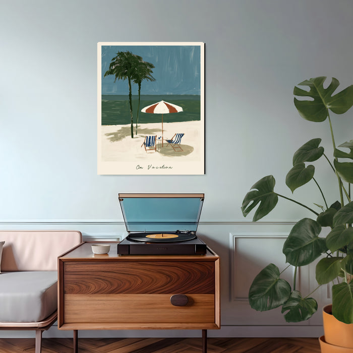 On Vacation Beach Holiday Art Print