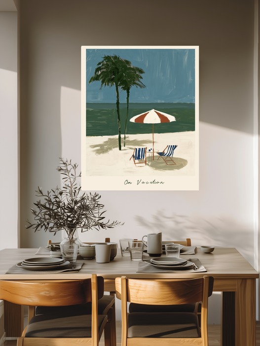 On Vacation Beach Holiday Art Print