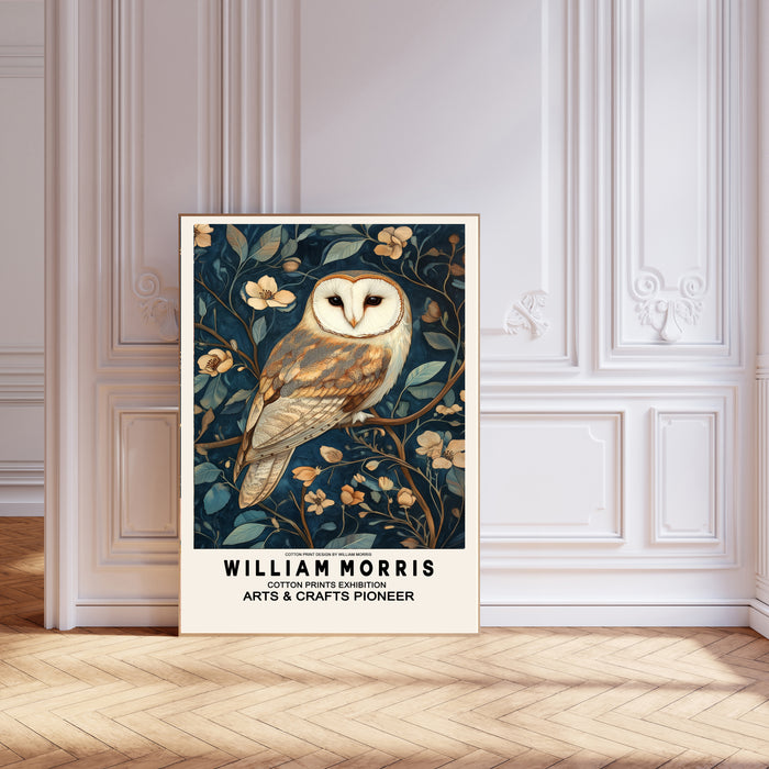 William Morris Owl Inspired Art Print