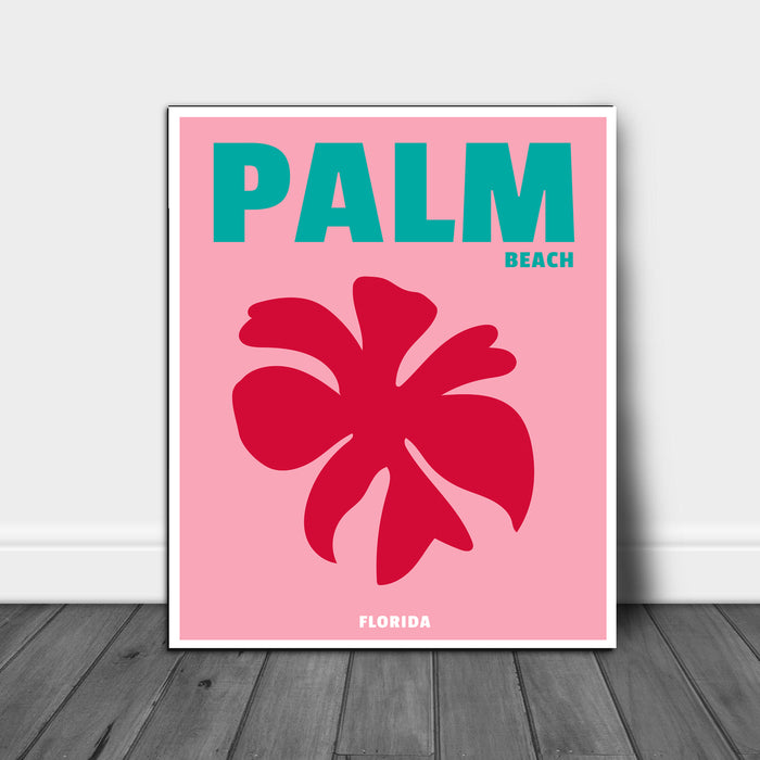 Palm Beach Travel Art Print