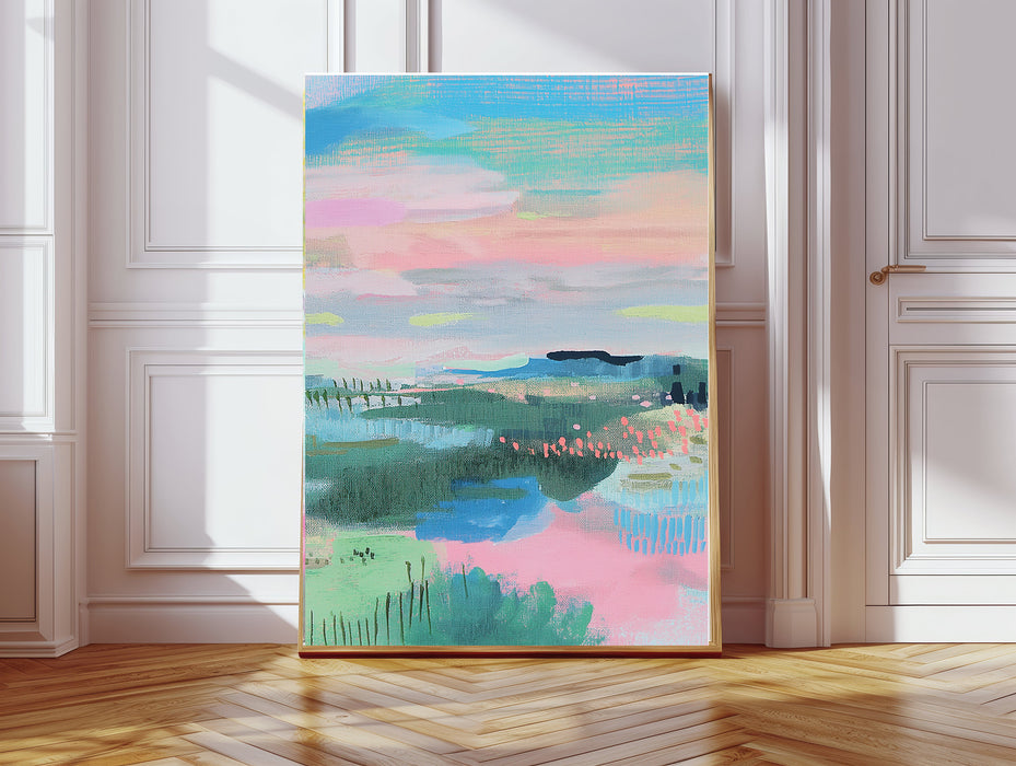 Spring Lake Landscape Art Print