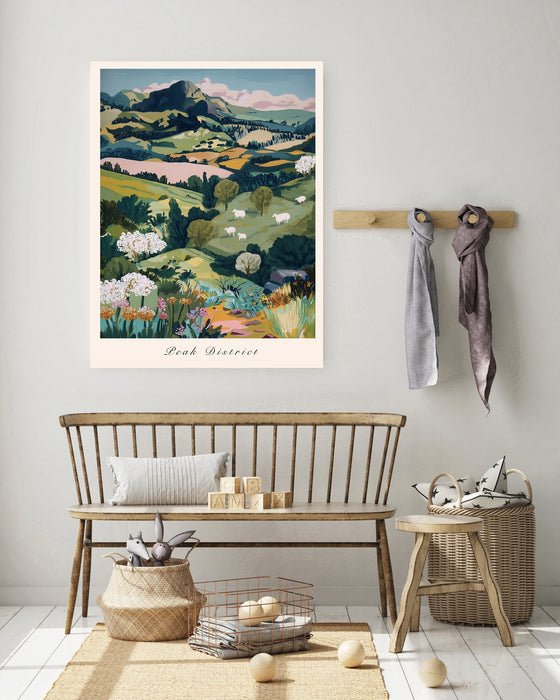 Peak District Landscape Travel Art Print