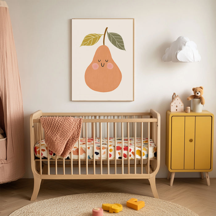 Apple and Pear Set Of Two Nursery Art Prints