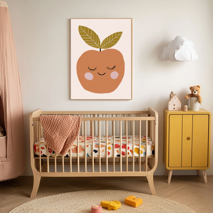 Apple and Pear Set Of Two Nursery Art Prints