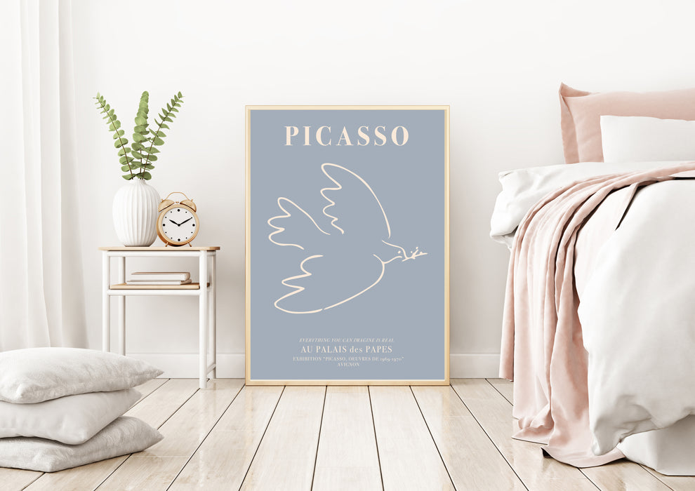 Picasso Blue Dove of Peace Art Print
