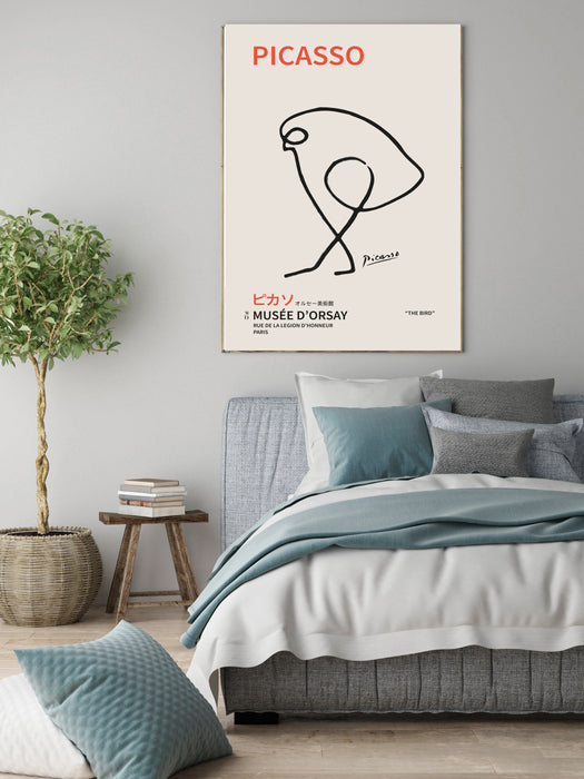 Picasso Bird Japanese Exhibition Art Print