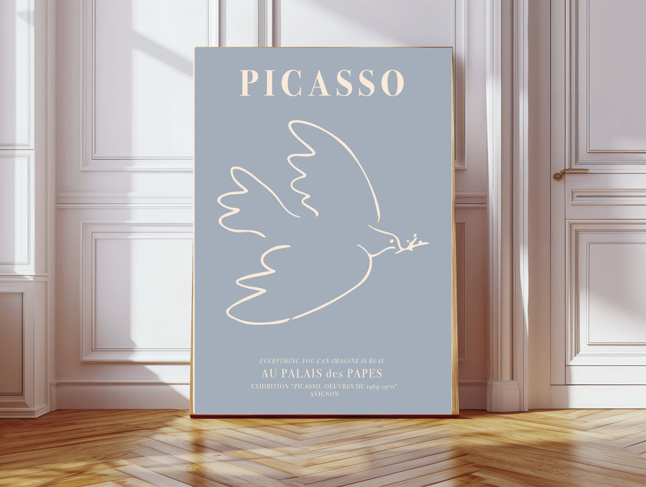 Picasso Blue Dove of Peace Art Print