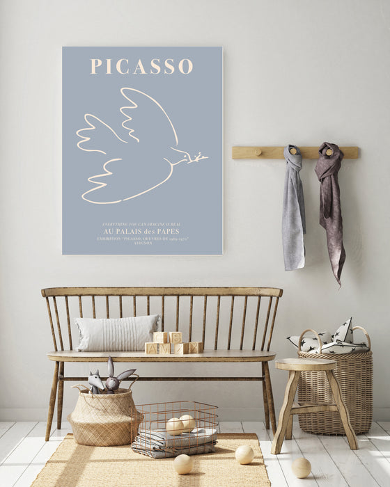 Picasso Blue Dove of Peace Art Print