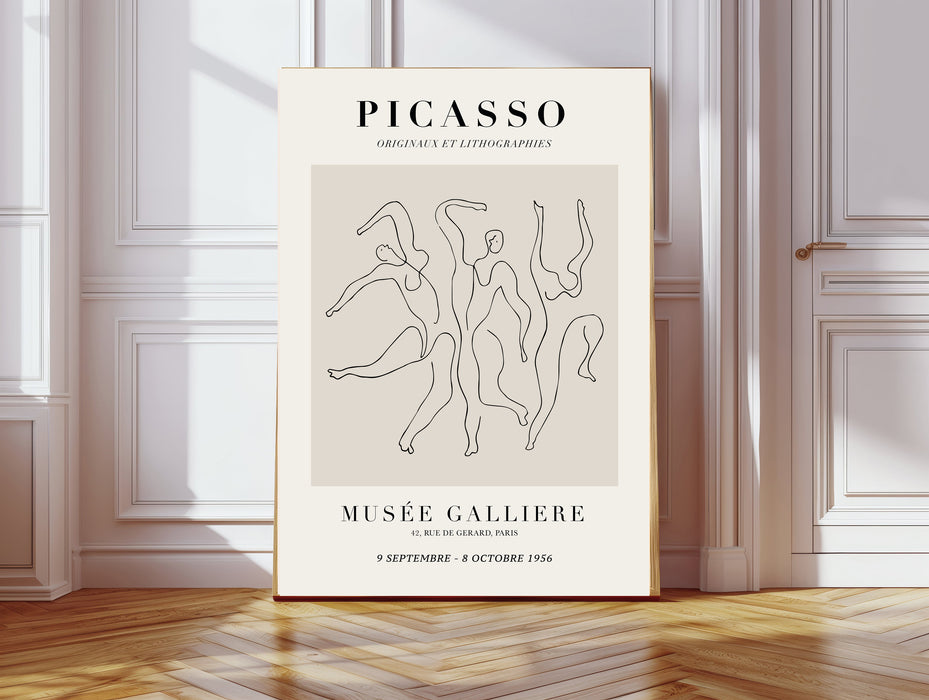 Picasso Dancers Exhibition Art Print