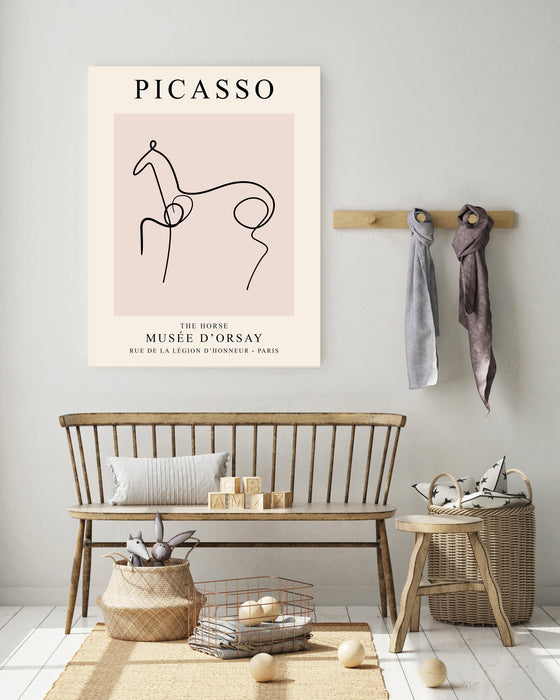 Picasso Line Drawing Horse Art Print