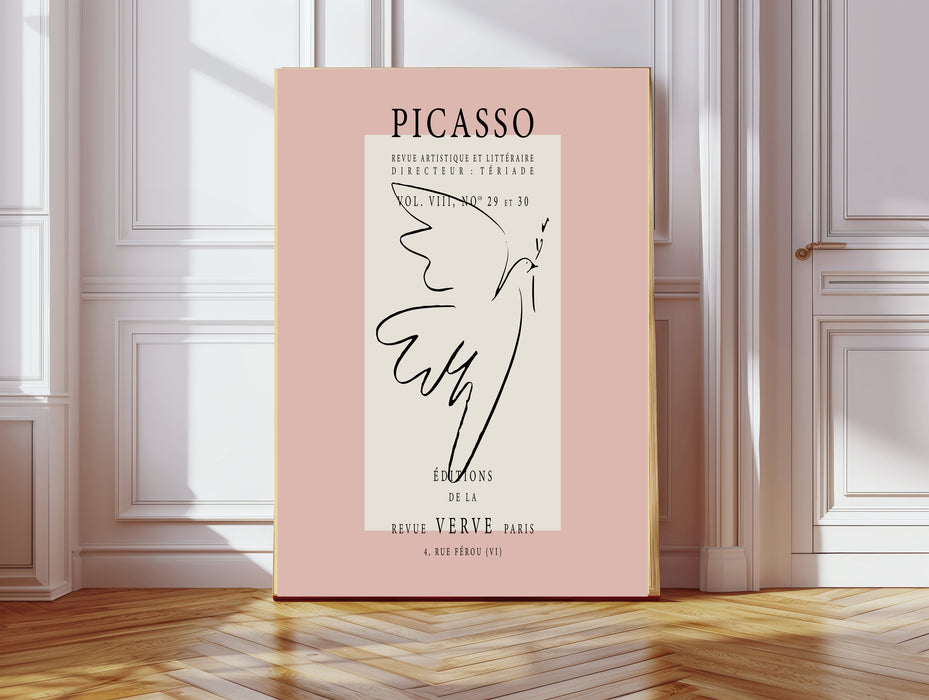 Picasso Pink Dove Art Print